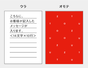 オリジナルメッセージカードをお付けします